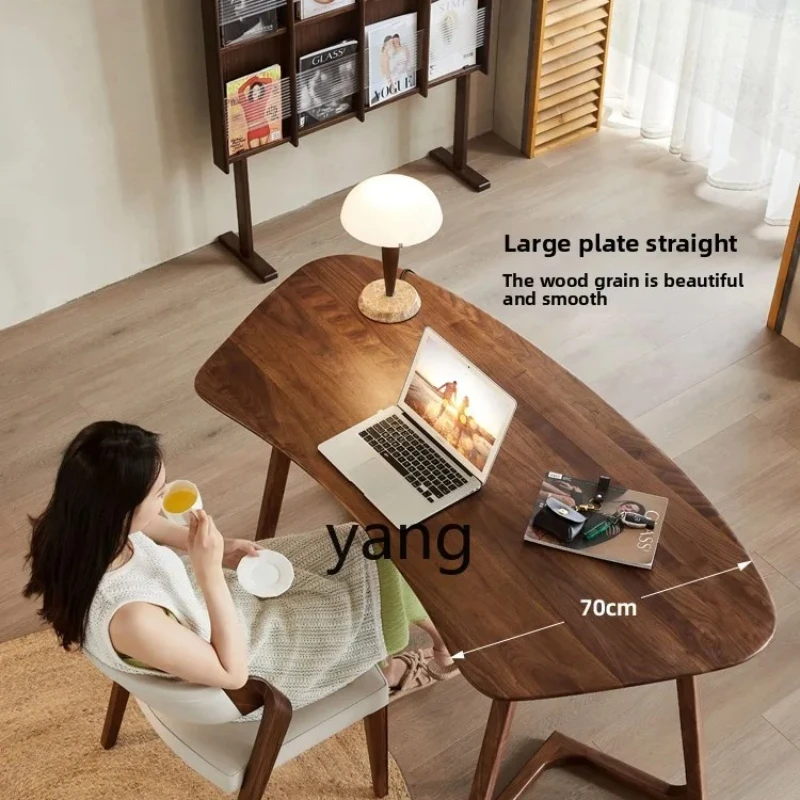 

LMM Japanese computer desk creative workbench writing desk all solid wood simple modern