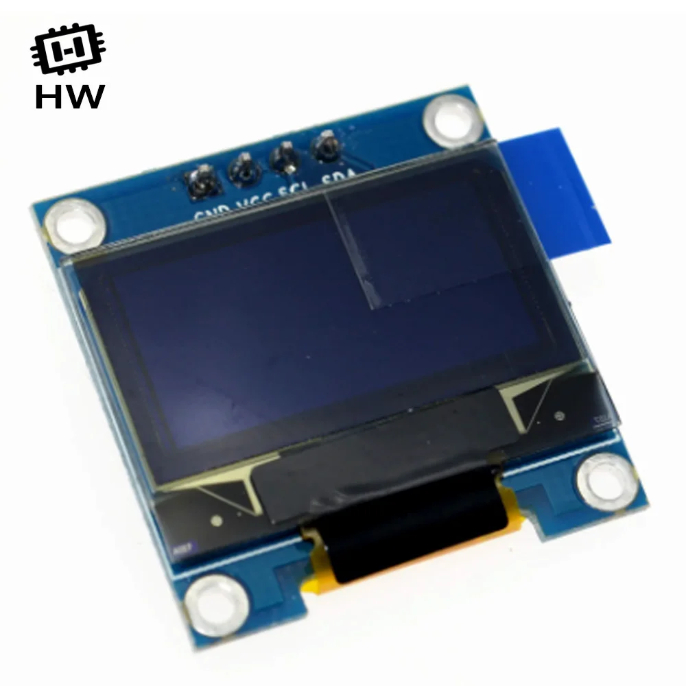 0.96 Inch OLED IIC Serial White Display Module 128X64 I2C SSD1306 12864 LCD Screen Board GND VCC SCL SDA 0.96" for Arduino Black