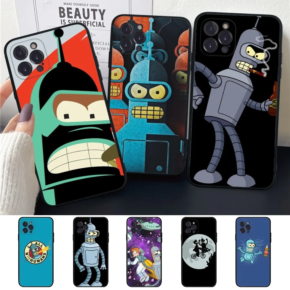 Funny  Futuramas Robot Bender Phone Case Silicone Soft for iphone 15 14 13 12 11 Pro Mini XS MAX 8 7 6 Plus X XS XR Cover