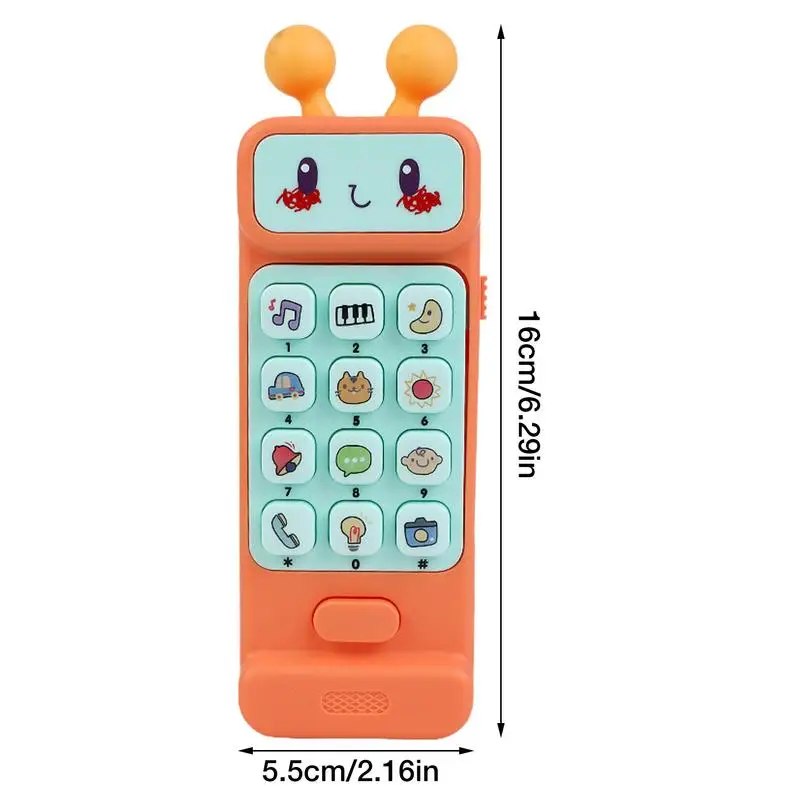 Jouet de dentition éducatif pour bébé, contrôle de téléphone, musique, jouet de sommeil