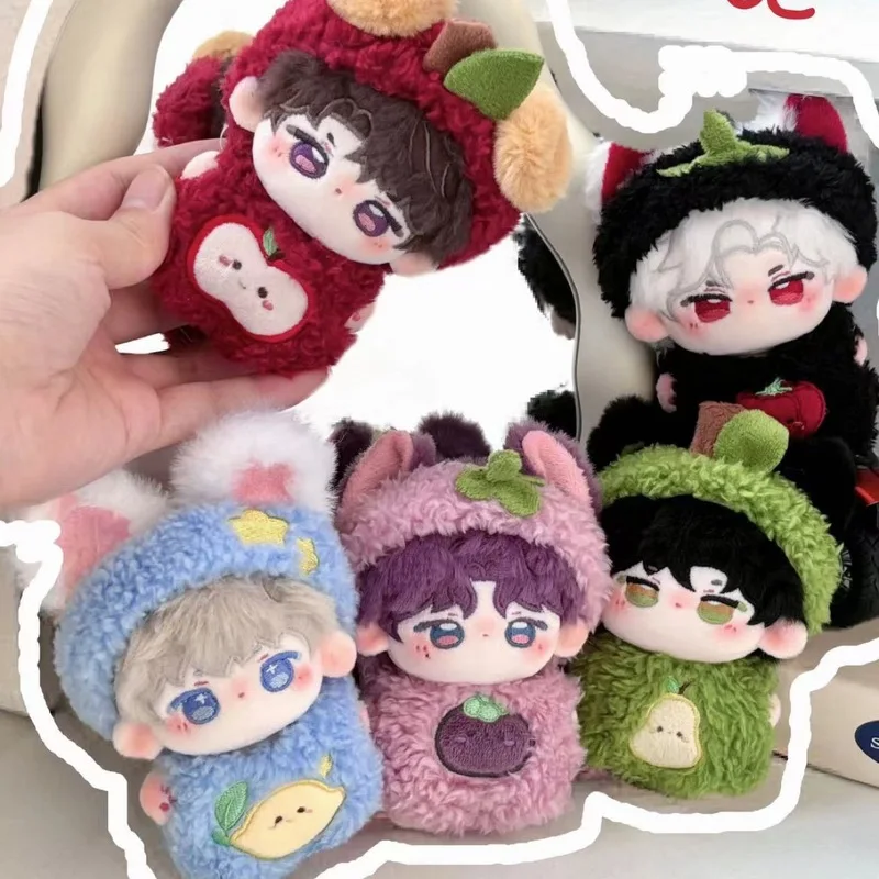 

10cm Doll Cute Clothes Clabe Sylus Starfish Body Fruit Series Plush Doll Set for Game Love and Deepspace Plush Doll Accessories