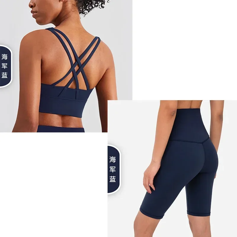 Ensemble de shorts de sport pour femmes, fitness, course à pied, yoga, mode, nouveau