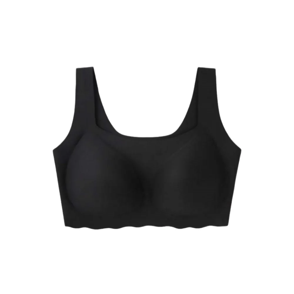 

Базовый однотонный бесшовный желейный бюстгальтер с поддержкой нижнего белья для женщин, тонкий жилет, беспроводной бюстгальтер, женский