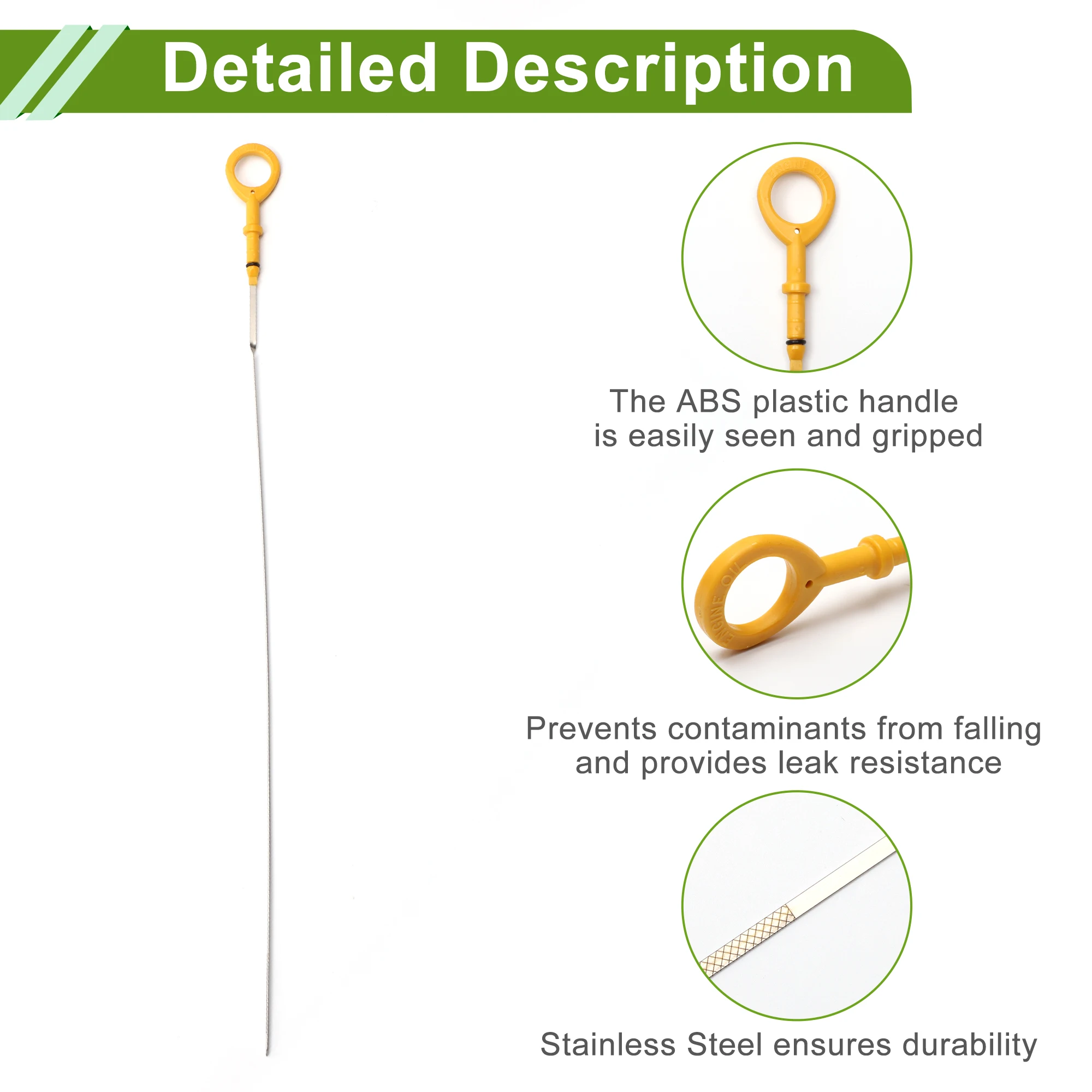 UXCELL مقياس زيت المحرك رقم 1530121030 لتويوتا لـ Scion xA 2004-2006 4 Cyl 1.5L