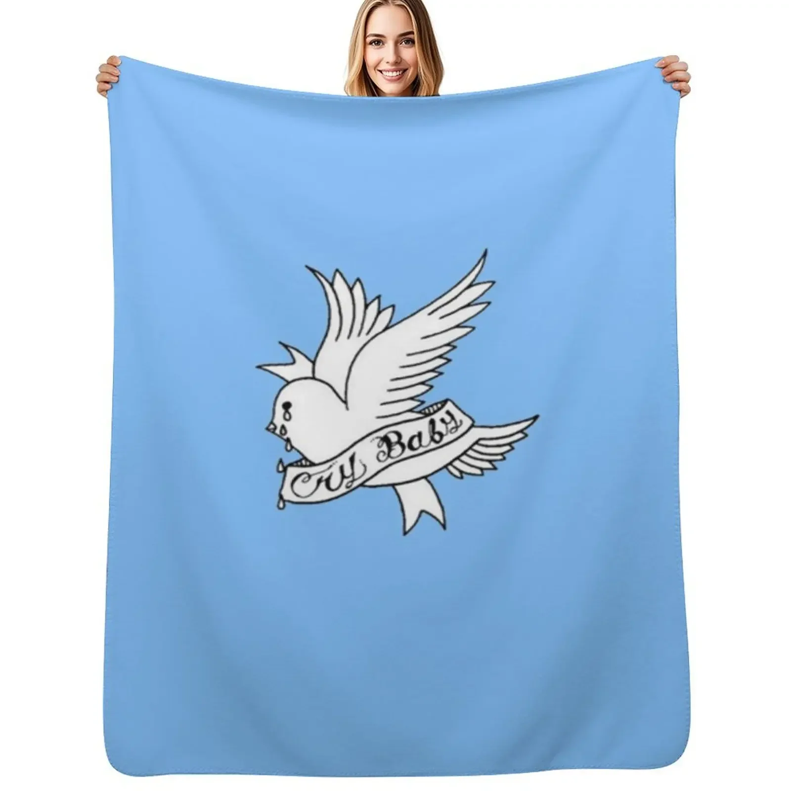 

Crybaby Lil Peep Classic T-Shirt Throw Blanket Fashion Sofas Bed christmas gifts Blanket