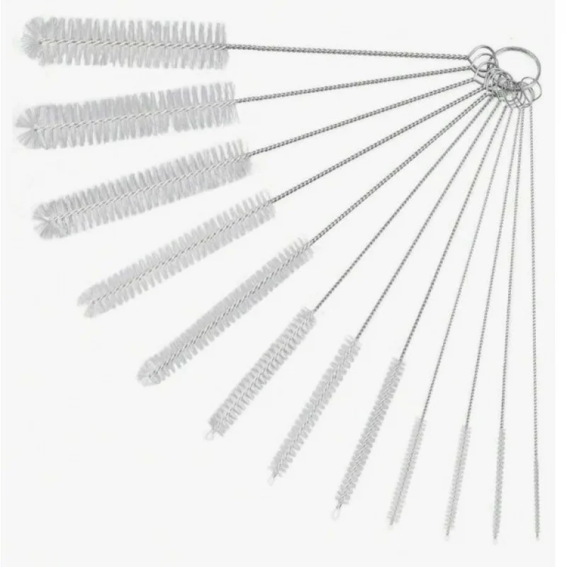 

Household 12 piece set, bottom cleaning, nylon tube brush, suitable for cleaning water bottles straw cups, pipes or teapot spout