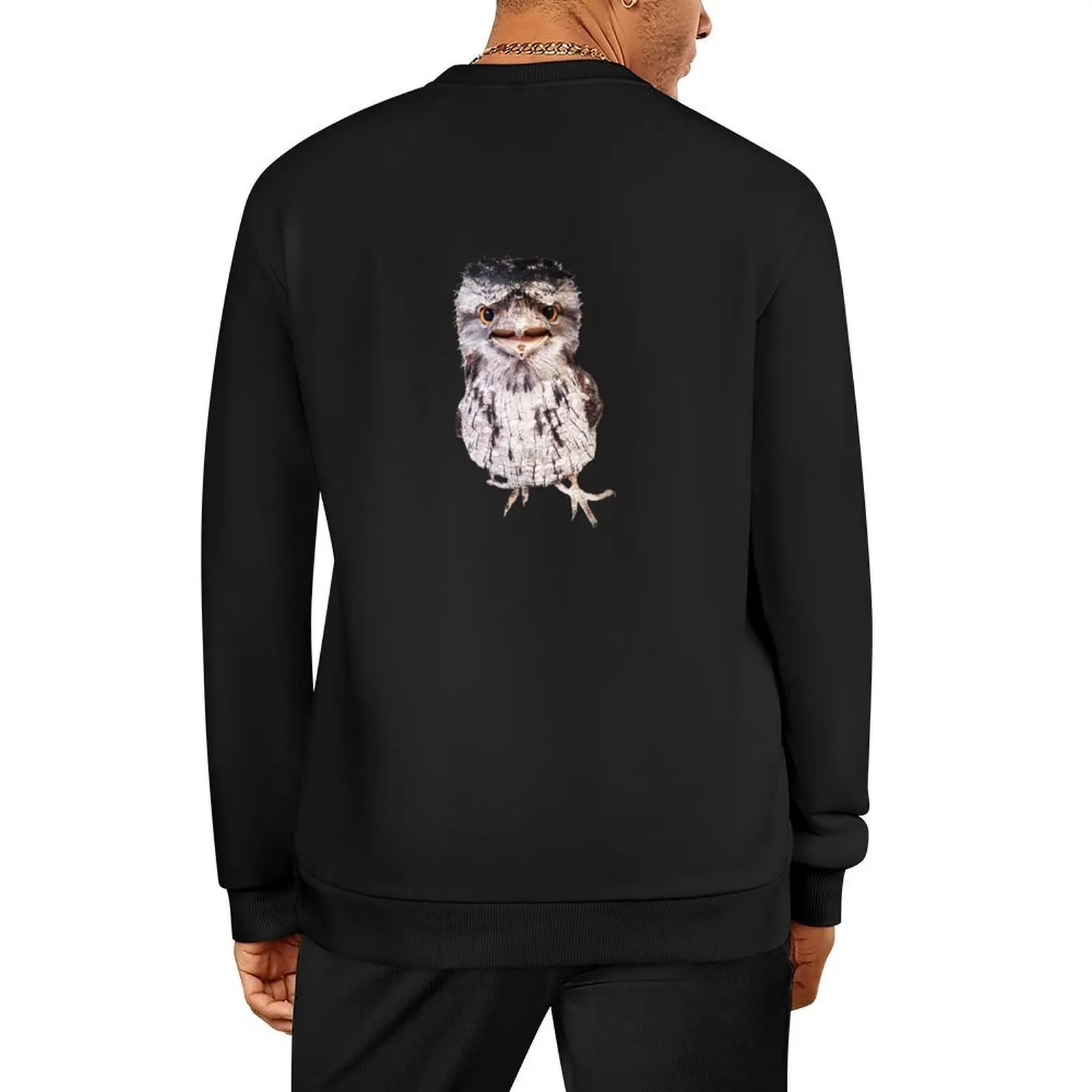 

Bird Tawny Frogmouth Pullover japanese style tracksuit men men's clothing aesthetic clothing sweatshirts for men