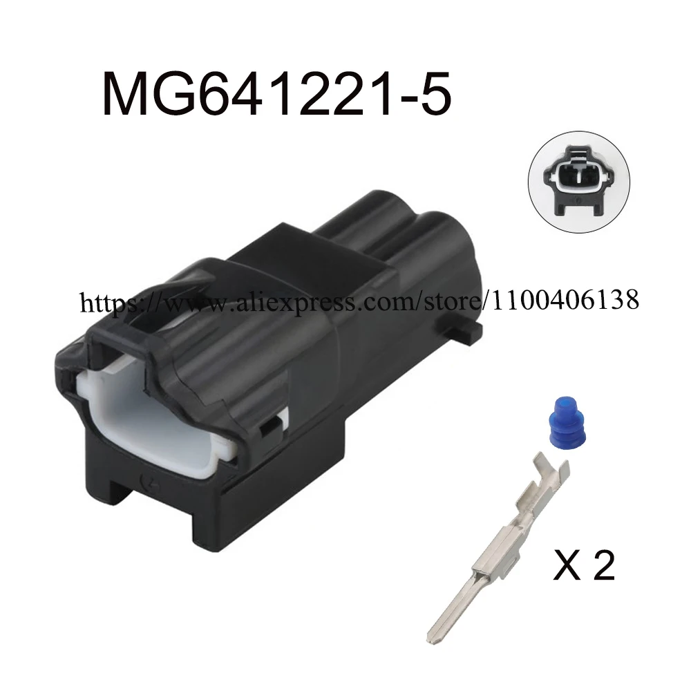 

200set MG641221-5 automotiveWaterproofconnector2pinfamale male cable Plug socket Includes terminal seal