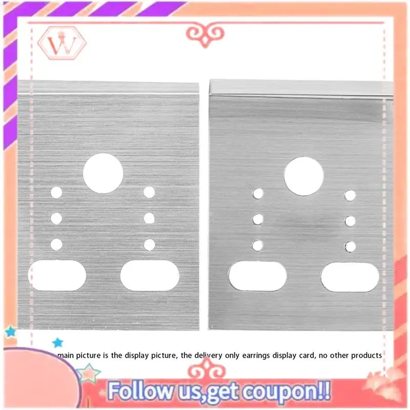 

Upgraded 500 Pack Hanging Earring Cards Earring Card Holder, Plain 1.2X1.5Inch Earring Display Holder With 6 Holes For Ear Studs