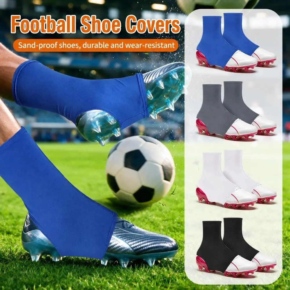 Anti-Slip Football Cleat Covers Anti-Detachment Breathable Soccer Cleat Covers Stretchable Sports Sock Covers Athletic Training