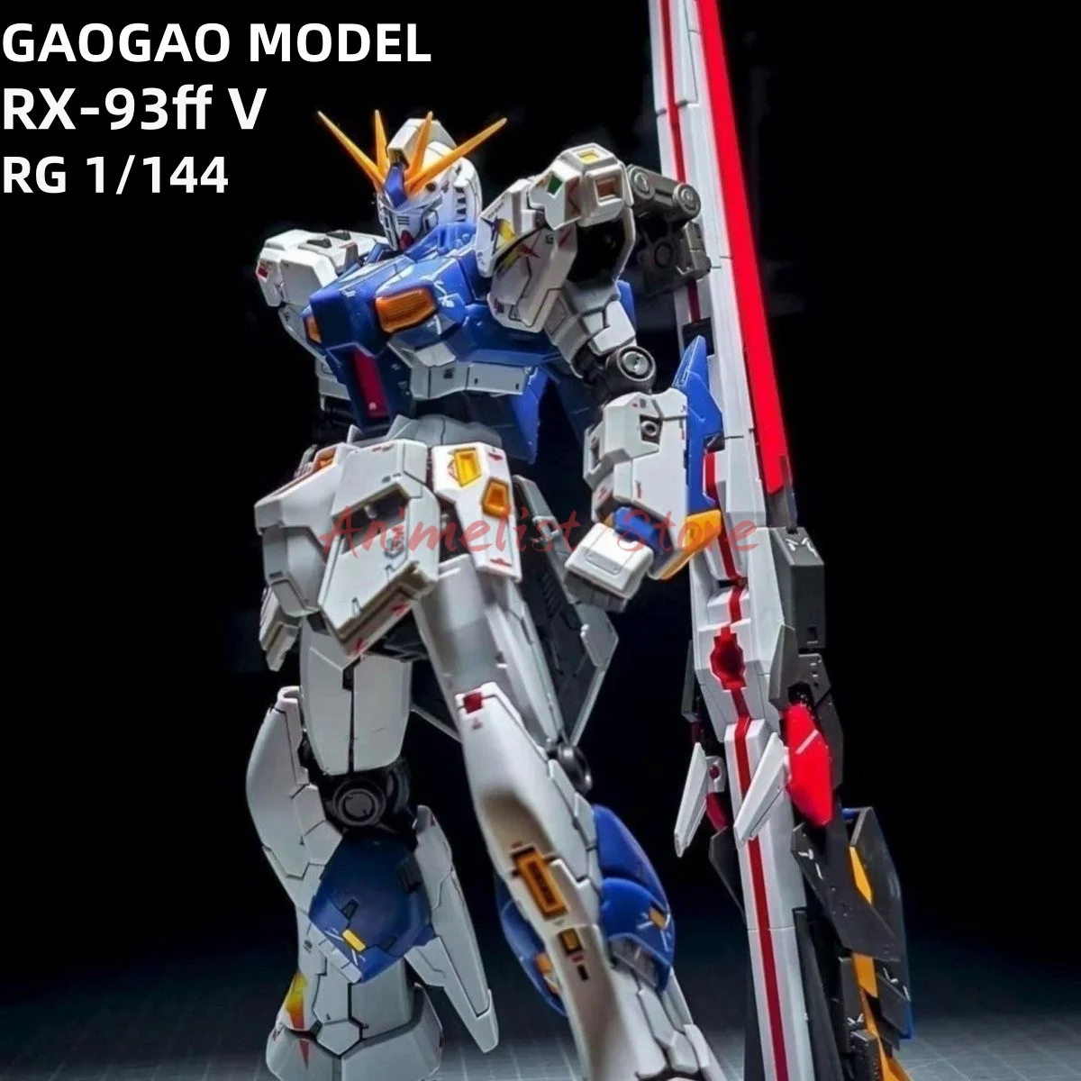 

GAOGAO Модель RX-93ff V RG 1/144 Fukuoka NU Сборка Модель Комплект Коллекция Фигурки Робот Пластиковые Модели Наборы Статуя Игрушка Подарок