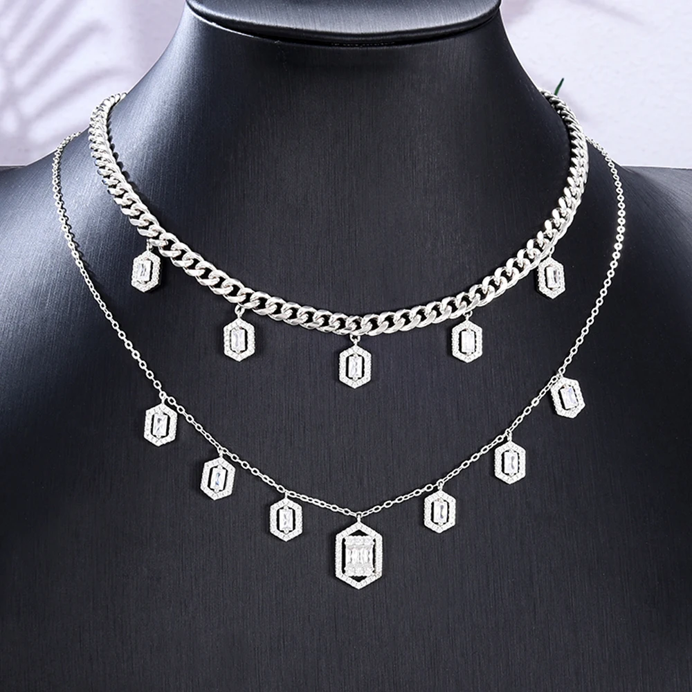 Soramoore New Original Design Punk Cool Chains Necklace Personalized Stackable for women Lady Couple Party girlfriend Wife Gift