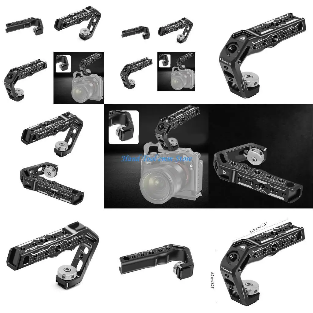 مقبض علوي متعدد الوظائف H37F لقفص الكاميرا، مقبض علوي سهل التركيب، وظائف موثوقة ومناسبة للاستخدام الداخلي والخارجي