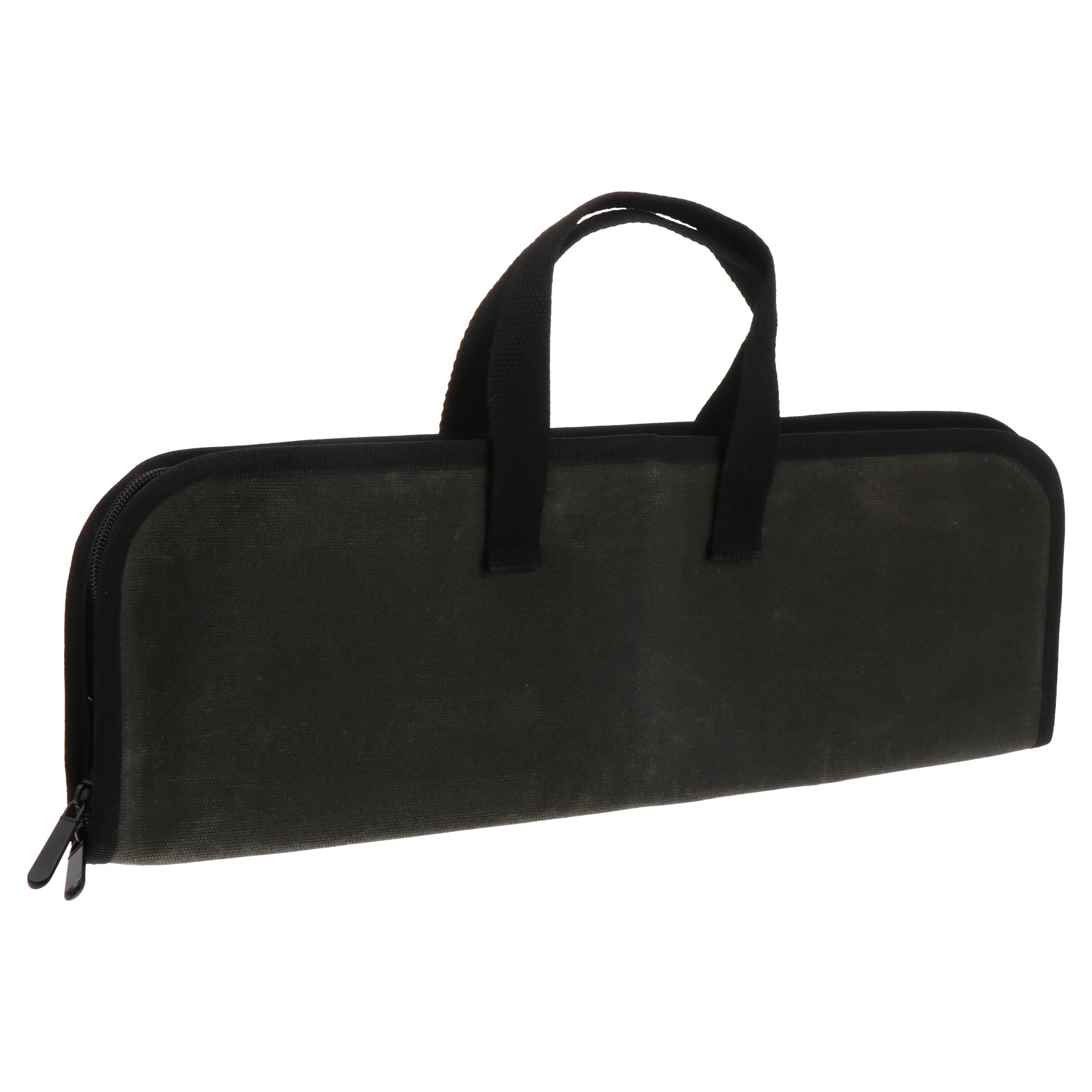 

1pc Premium Canvas Knife Storage Bag for Chef Cutlery Large Capacity Organizer Travel Camping BBQ Green Lightweight