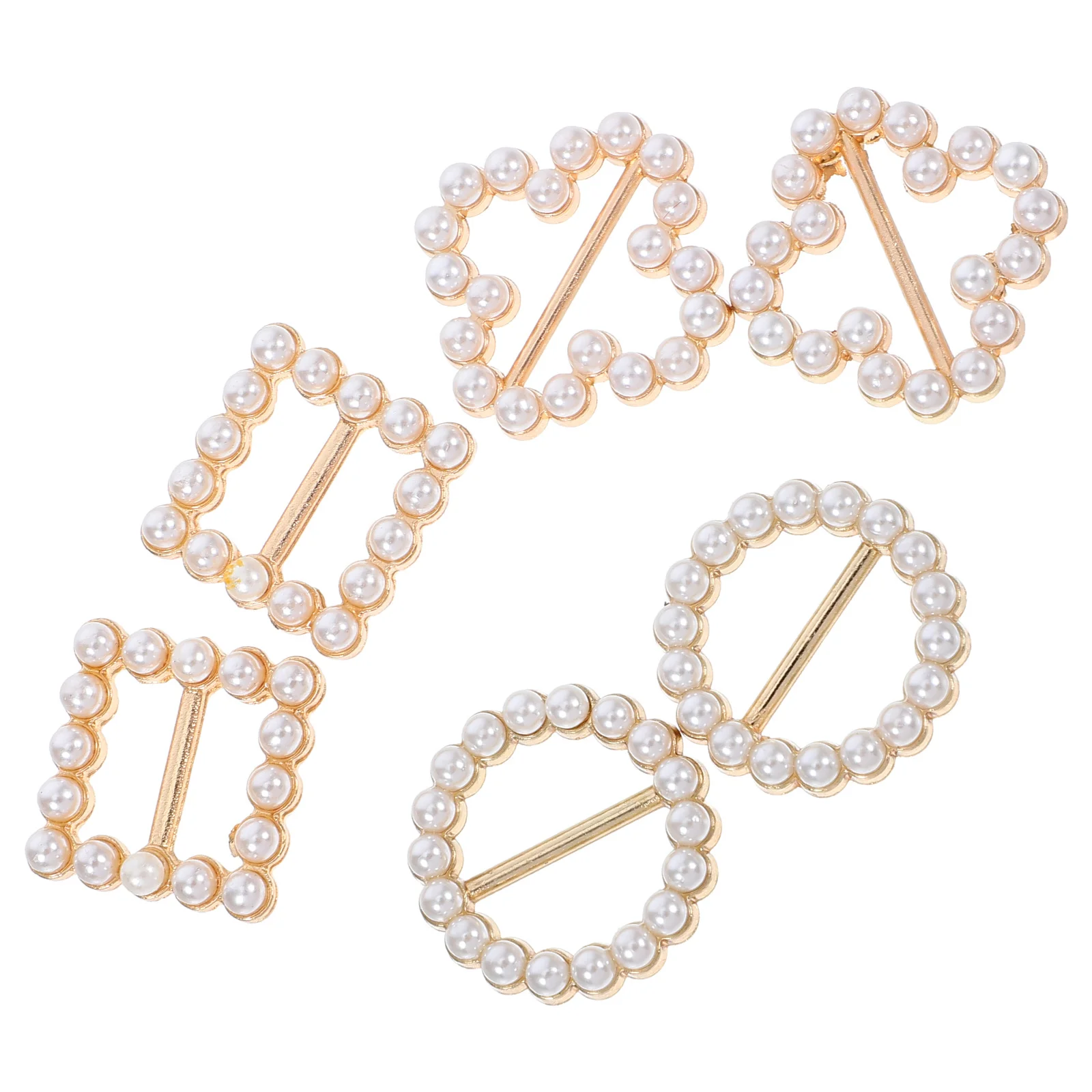 6 قطعة حزام حجر الراين اللؤلؤ أبازيم متعدد الألوان البلاستيك تي شيرت كليب لامعة الرجعية 80s زي ديكور الحفلات قميص كليب الملحقات