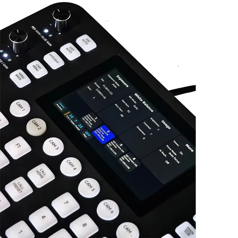 SMTAV 4D Joystick Network PTZ Controller Support POE ONVIF VISCA PELCO-P/D PTZ Cameras IP Keyboard Controller