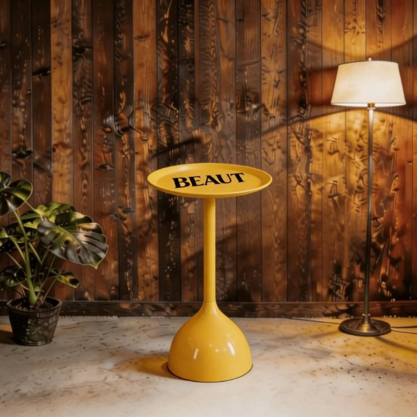 f*-Dopamine-style Modern Metal Round Top Sofa Side Table Living Room Mobile Mini Corner Coffee Table Small End Table
