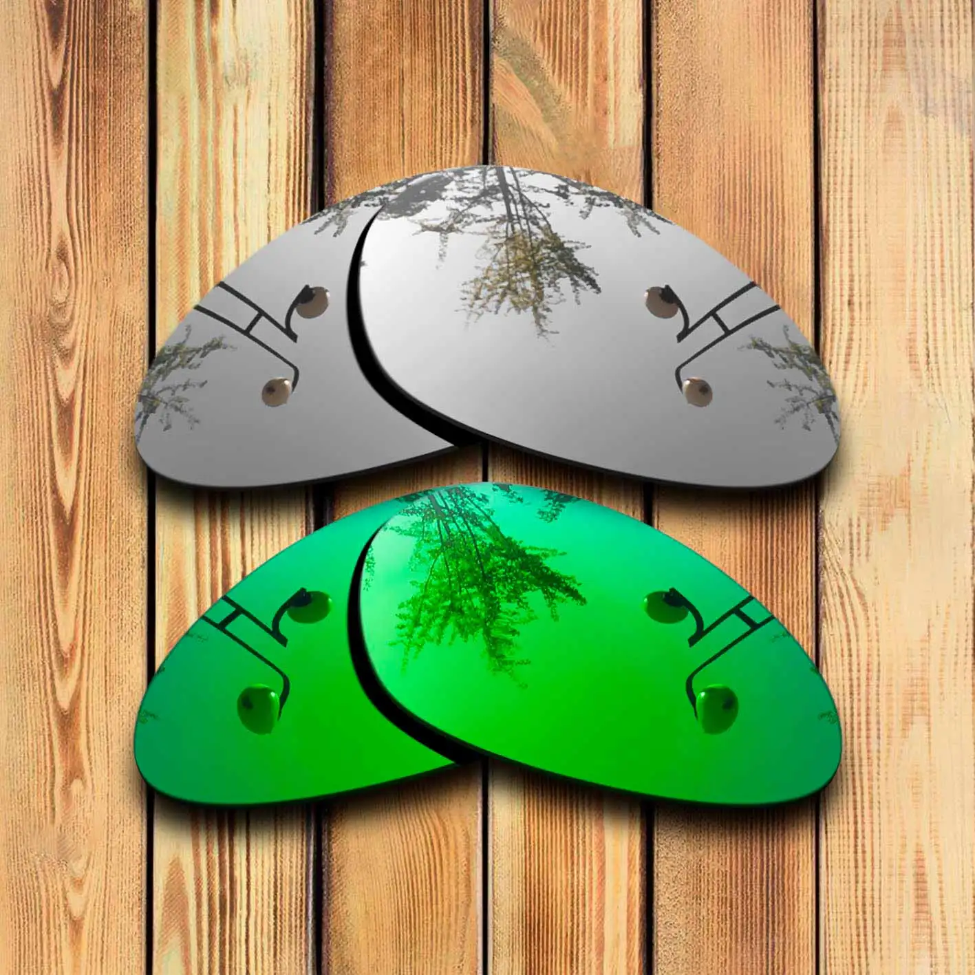 

100% Precisely Cut Polarized Replacement Lenses for Minute 1.0 Sunglasses Chrome & Green Combine Options