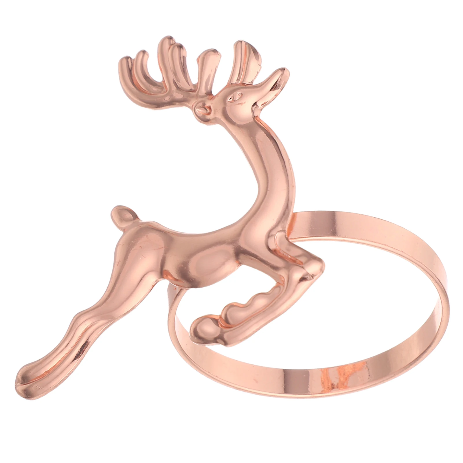 

6 PCS Christmas Napkin Rings Decorative Holders Festive Table Setting up Dinner Iron Decoration