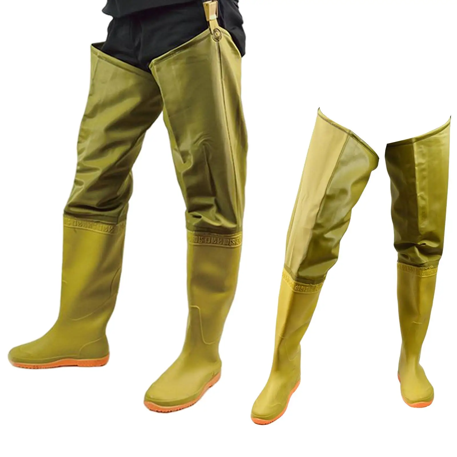 Fishing Hip Waders Wading Hip Boots Water Resistant Men Women Non Slip - view 4