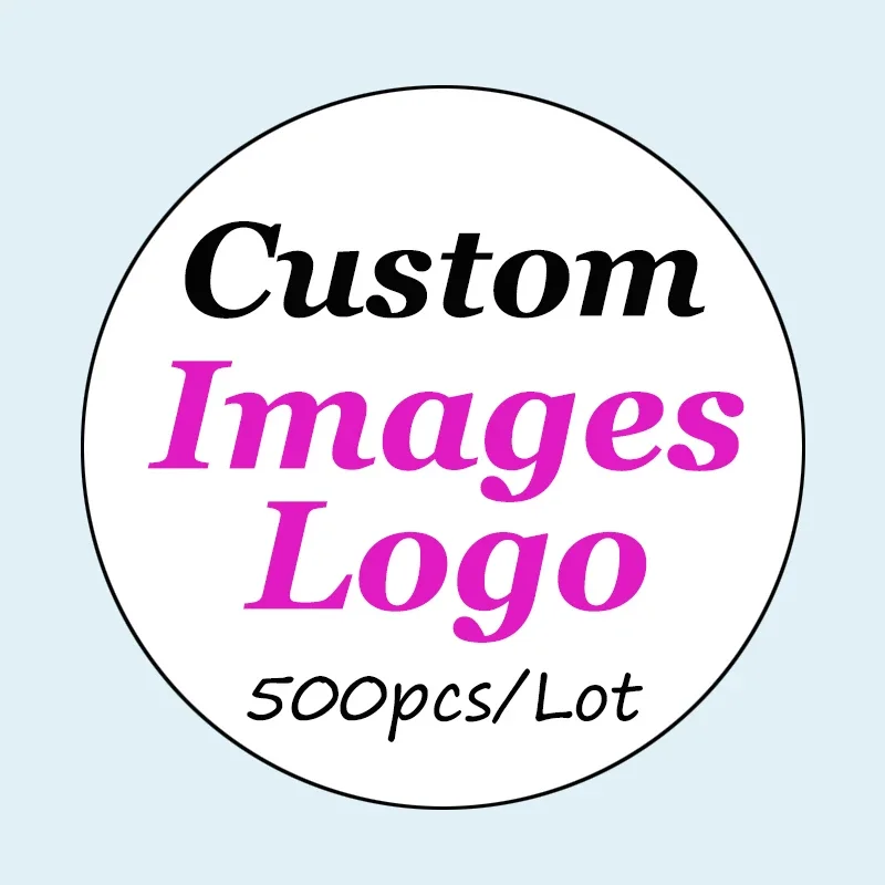 

500PCS/Lot Custom Stickers and Customized Logo Wedding Birthday Gift Box Stickers Design Your Cute Stickers Personalize Lables