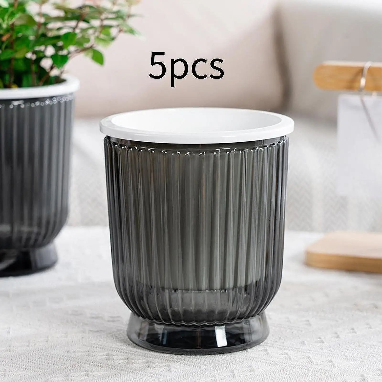 5x Self Watering Plant Pots Decoration Trendy Planters for Patio Dorm Hotel