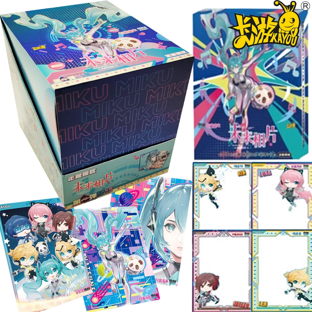 

Original KAYOU Hatsune Miku Collection Cards for Fans Beautiful Anime Virtual Idol Singer Shining Stage Photo Card Creative Gift