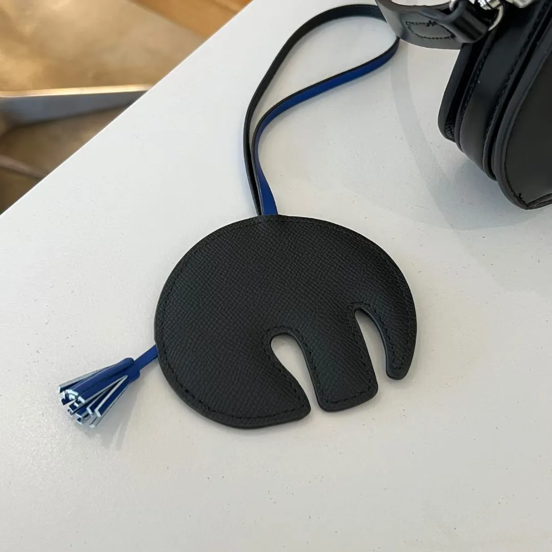 Genuine Leather Elephant  Keychain with Lanyard Fashion Bag Pendant Exquisite High-end Car Hanging Ornaments