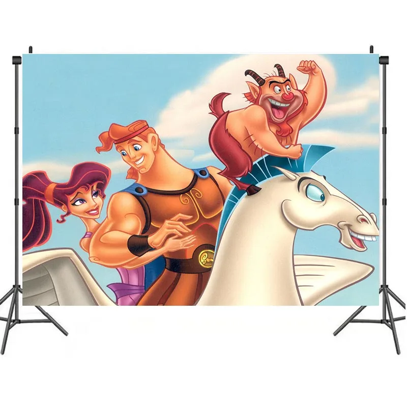 Hercules Happy Birthday Party Supply sfondo Kid Favor Supernatural Power Wall Decor Baby Shower sfondo decorazione regalo per ragazzo