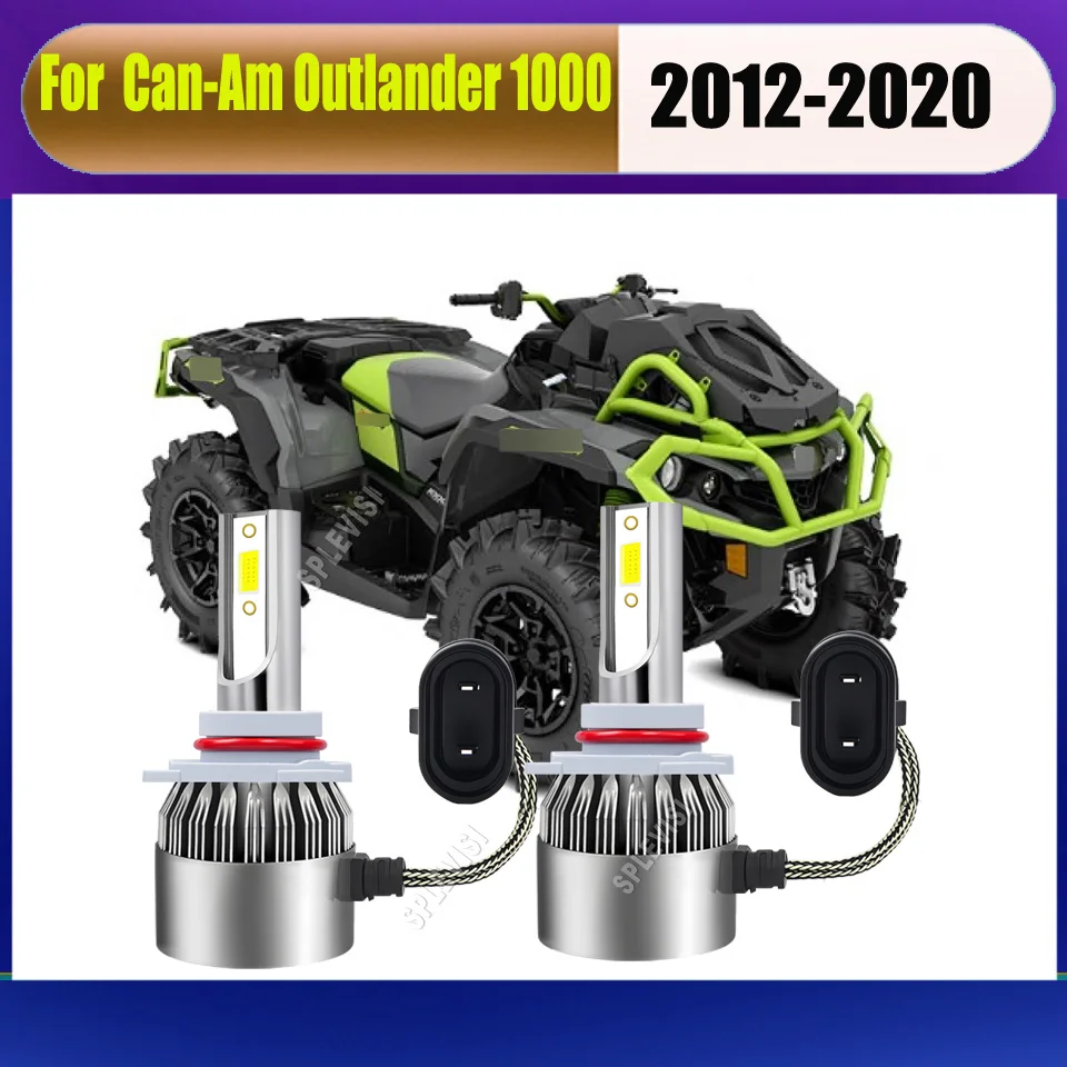 

9005 HB3 LED Headlight Bulbs- White Ice Blue Strong Penetrating Light Fits For Can-Am Outlander 1000: 2012 2013 2014 2015-2020