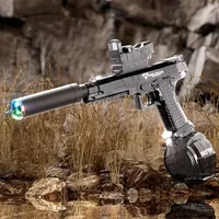 Super Automatic Desert Eagle Electric Water Gun Shooting Toys,  New Colorful Flashing Lights Beach Pool Battle Adult Kid Gifts