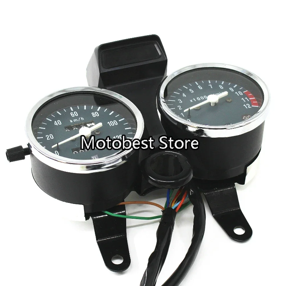 Motorcycle Meter Gauge Moto Tach Instrument Assembly Electronic File Speedometer Tachometer For Suzuki GN125 HJ125-8 125CC