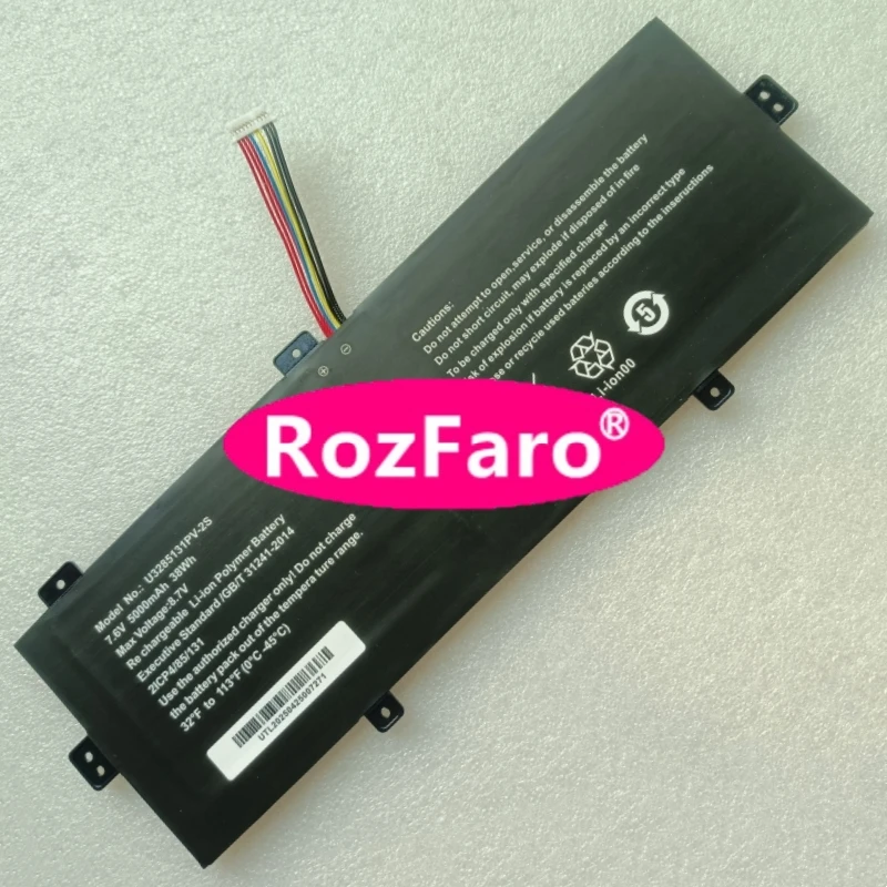 

RozFaro H-4886280P U3285131PV-2S 7.6V 38Wh 5000mAh Laptop Battery For Echips Lite2 NX140A-512 14.1in Notebook
