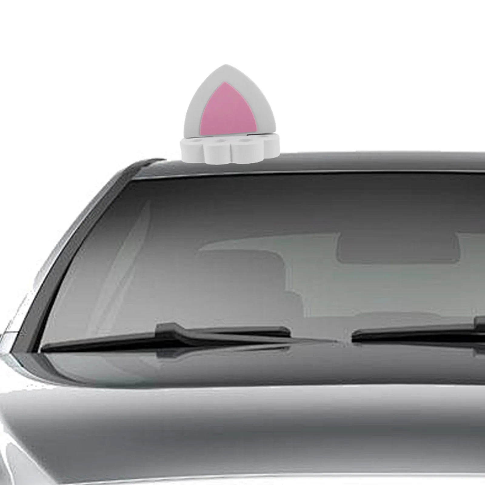 

2pcs Cute Cat Ears Car Decoration Roof Exterior Accessories Adorable Animal Topper For Car Styling Weatherproof Auto Decor