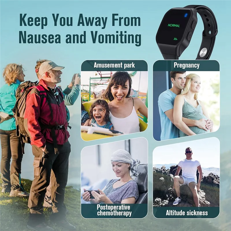 

Electric EMS Sleep Aid Watch,Motion Sickness Bands Relieve Nausea Stress, Motion Sickness Bracelets Improve Sleep