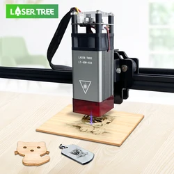 LASER TREE-Módulo Laser para Gravador, Laser Azul, Módulo TTL, Gravura CNC DIY, Máquina de Corte, Ferramentas de Madeira, 5W, 450nm