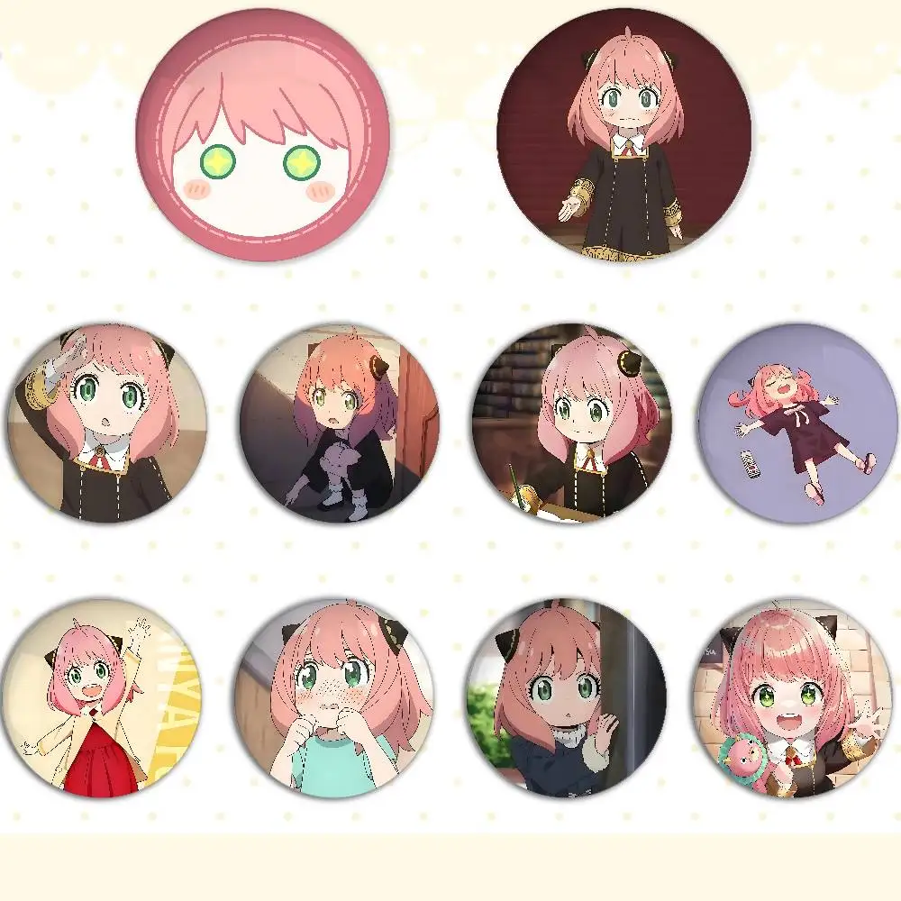 Cute A-Anya Forger Badges Fans' Cartoon Lapel Pins Brooch Emblem Trinkets Gifts Folks Backpack Decor Jewelry Pieces