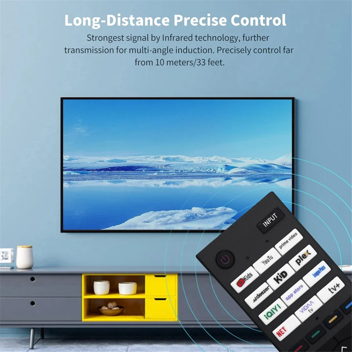 A23K-Replace CT-95049 Remote Control for TOSHIBA Smart TV CT-95049 Remote Control