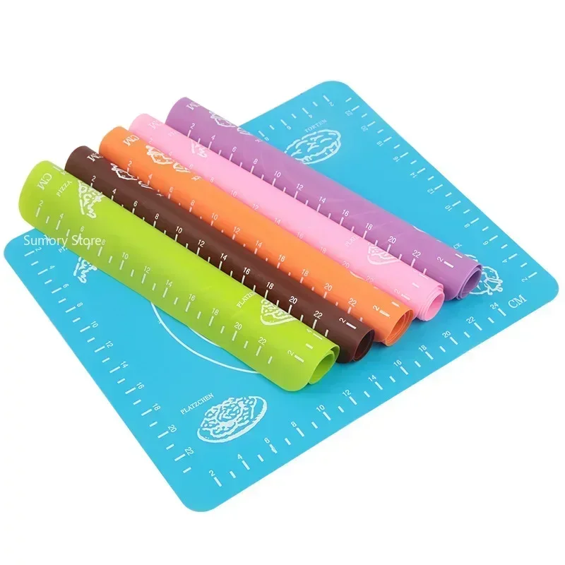 26x29cm Silicone Mat Kitchen Kneading Dough Baking Mat Dough Pastry Non-stick Pads Tools Accessories Cooking Tool Bakeware