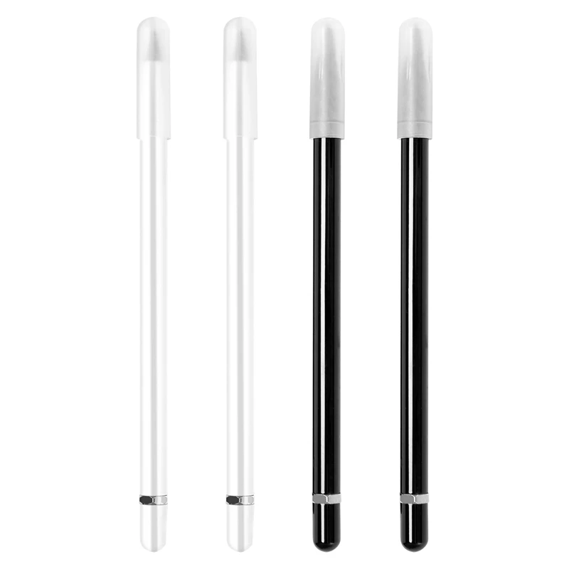 T04C-4 pièces stylo sans encre en métal crayon sans encre stylo d'écriture métallique infinie stylo effaçable métallique pour enfants et adultes