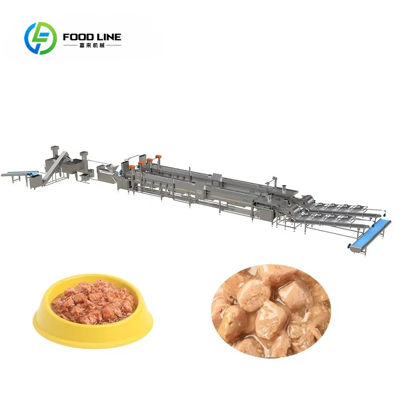 Máquina Extrusora Personalizada al Mejor Precio para la Elaboración de Alimentos Húmedos para Perros y Gatos, Línea de Producción de Alimentos Enlatados para Mascotas