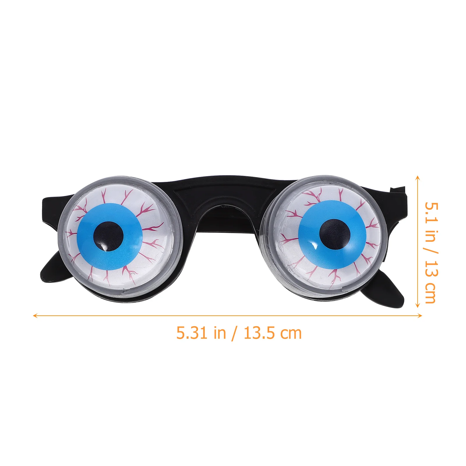6Pcs Novelty Eyeball Glasses with Bouncing Eyes Fun Gag Gift for Halloween Party Favors Prank Glasses for Men Women
