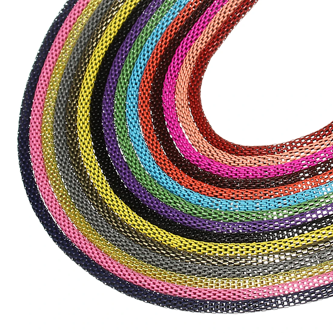 5pcs/lot 19 Colors Corn Chains Metal Iron Necklace Chains Bulk Open Link Chain Dia 3.2mm Gold Black Bronze Diy Jewelry Findings