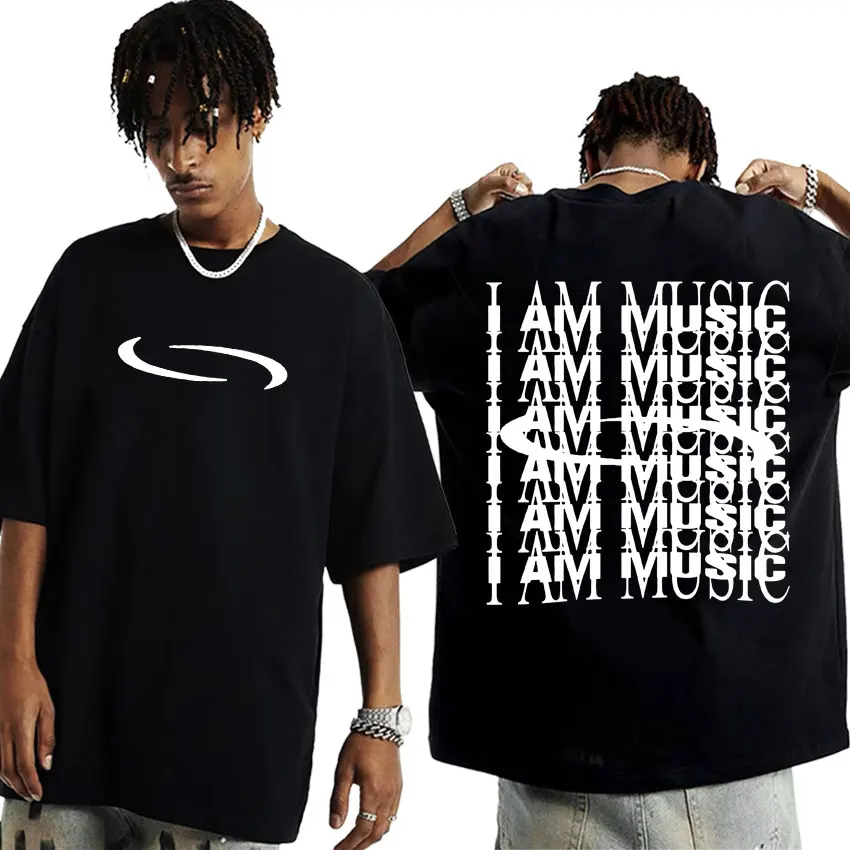 Playboi Carti I AM MUSIC Logo T Shirt Opium Ken Carson Narcissist Tour Rap T-shirts Men Women Fashion Hip Hop Oversized Tees Y2k