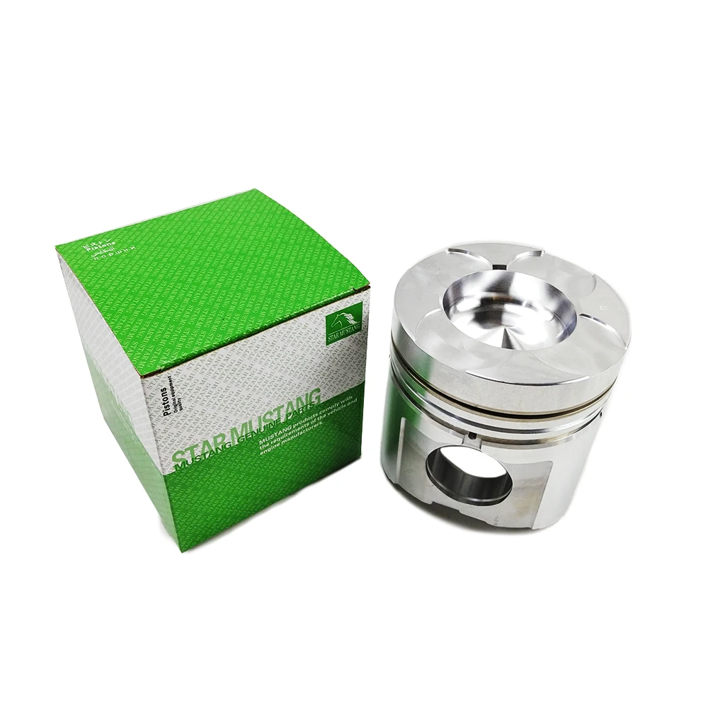 Piston With Pin 6D125 Flat Port 70mm Combustion Chamber 131mm Height 48x104mm Pin 6150-31-2113 Suitable For Komatsu