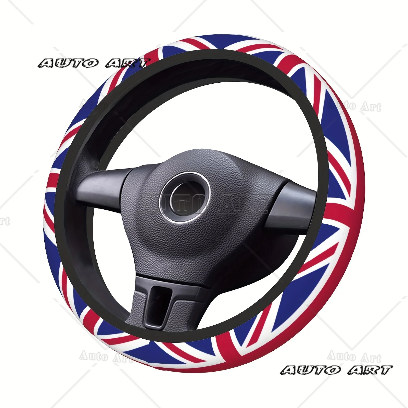 Union Jack Steering Wheel Cover Universal 15 Inch Anti-Slip UK Flag Car Accessories for Car Lovers