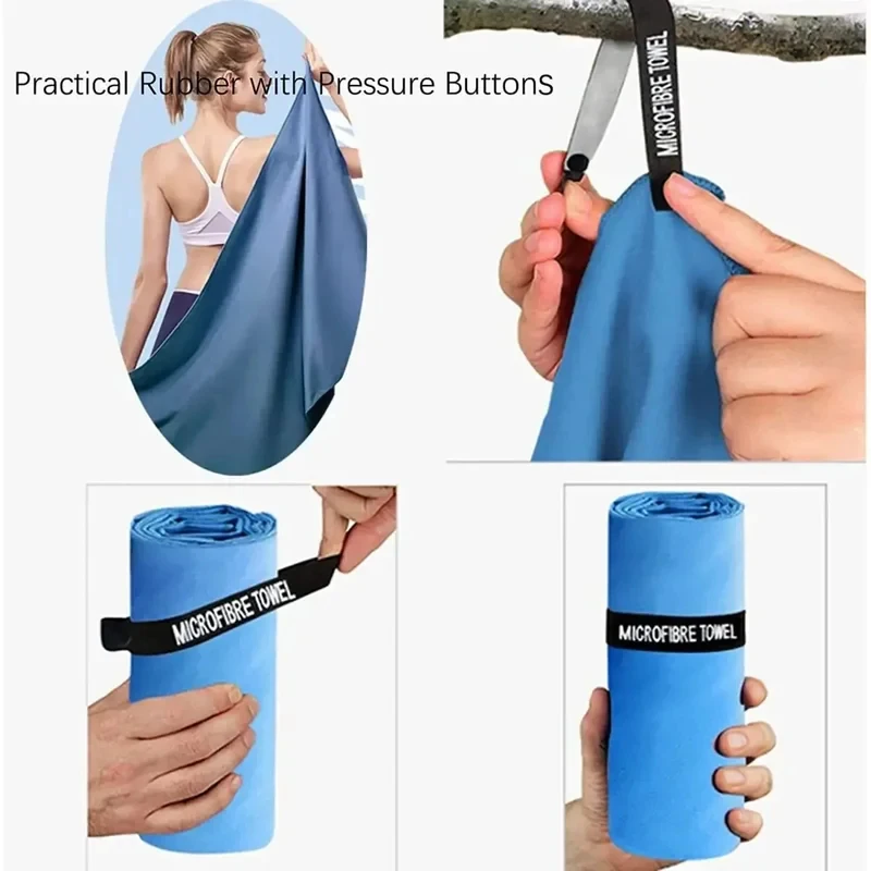 Ultra-Absorbent Microfiber Towel Quick-Drying Sports Towel for Gym Outdoor Activities 40x80cm