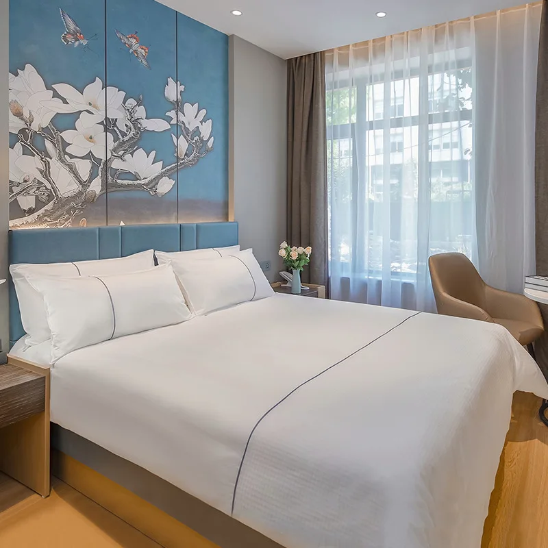 # Furniture Panel Bed Box Single Double Room Standard Room Full Suite Hotel Apartment Furniture Bedside