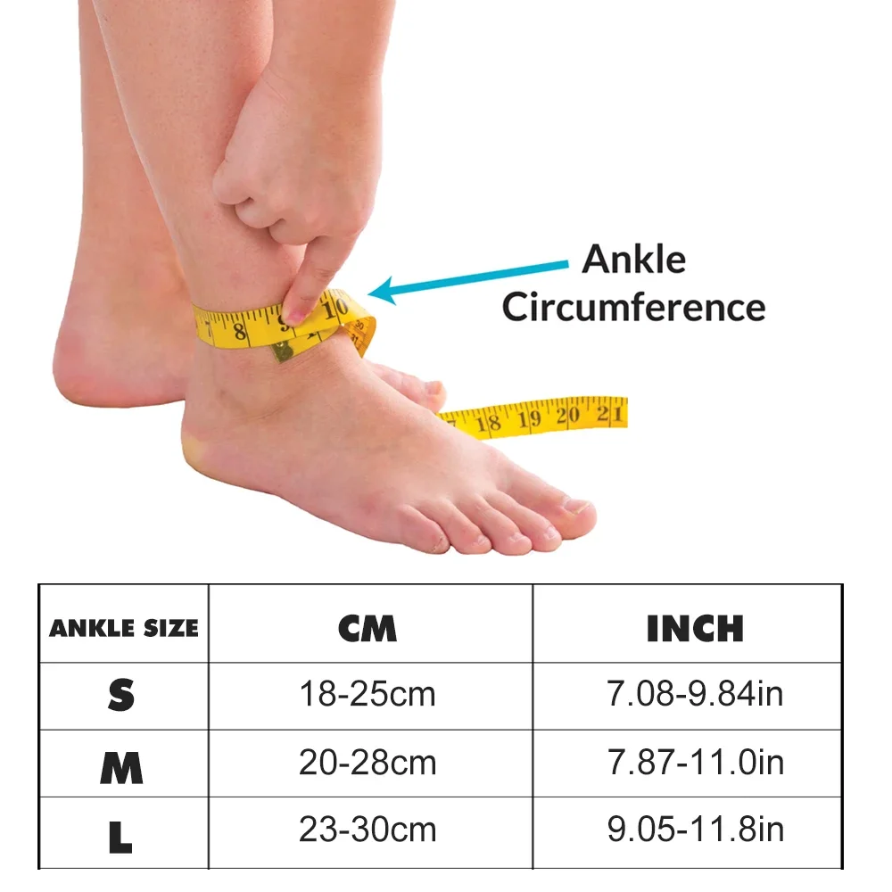 1 szt. Ultracienkie, bardzo elastyczne opaski na kostkę Orteza stawu skokowego, regulowane rękawy uciskowe na kostkę do biegania, piłki nożnej, skręceń