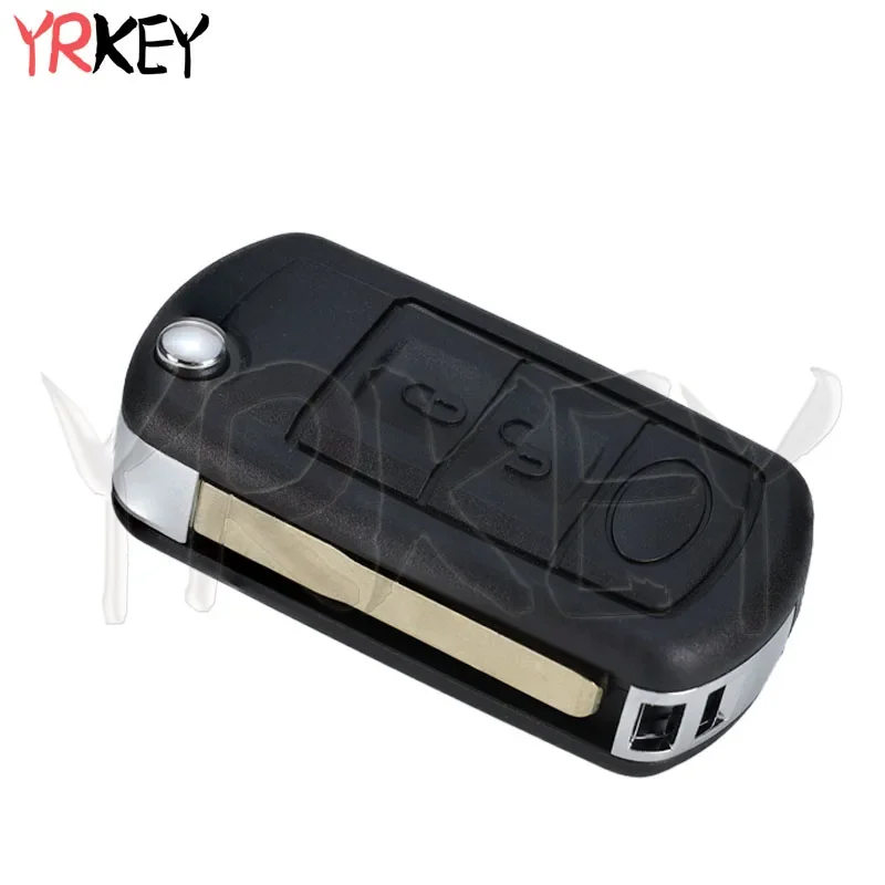 Car Flip Folding Remote Key Fob Shell Case for Land Rover Range Rover Sport Vouge 2005-2010 Discovery 3 LR3 Car Key 2 Buttons